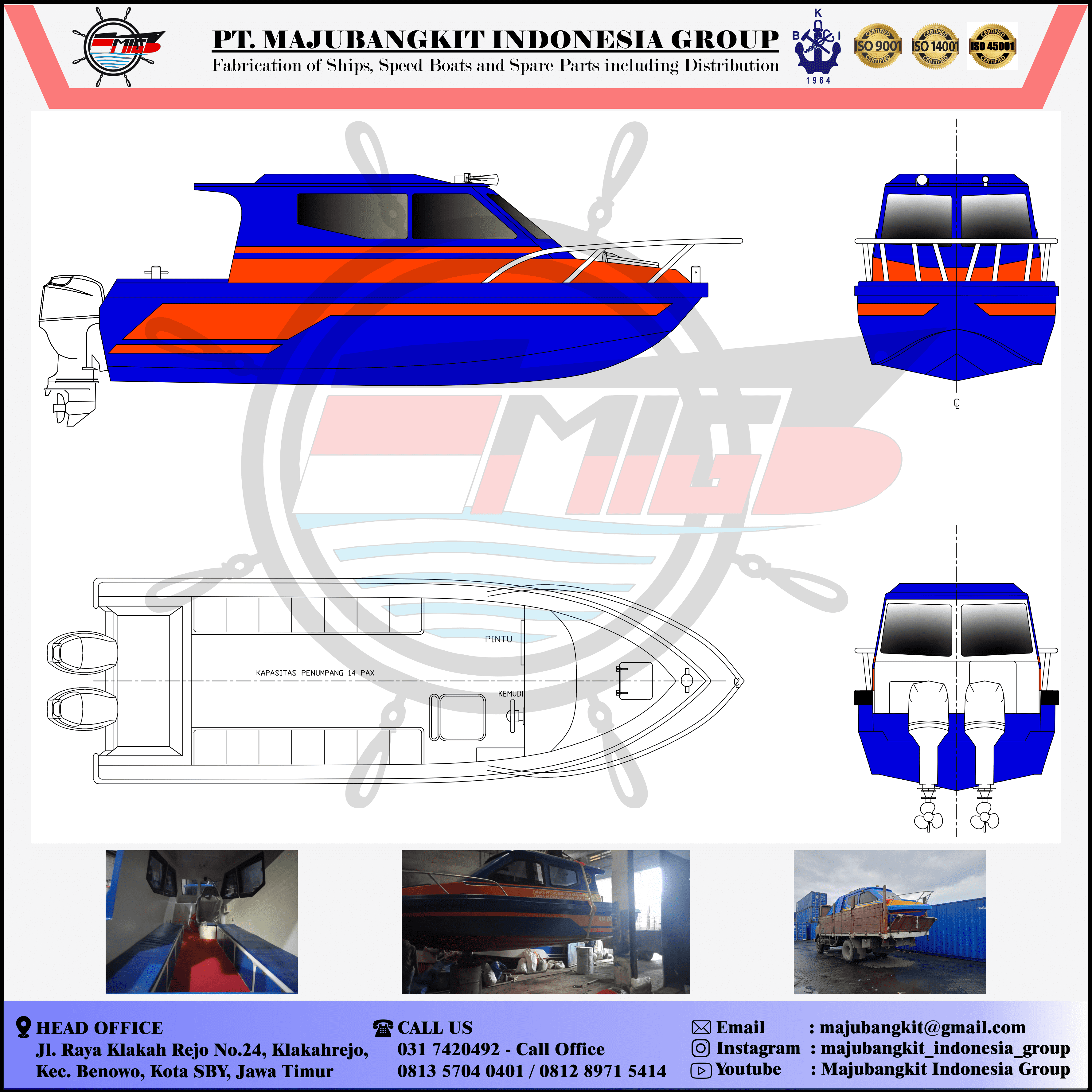 SPEED BOAT 6,5 M PT MIG
